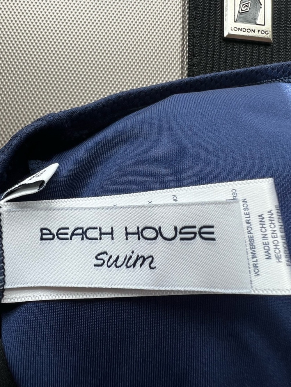 Beach House Navy Ruffle Racerback Tank - Picture 4 of 6